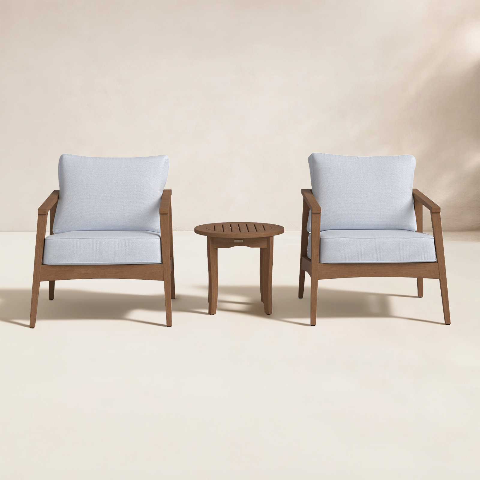 Akiva Eucalyptus 2 - Person Patio Conversation Set