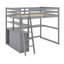 Lit mezzanine double avec bureau et tablettes-1044064941