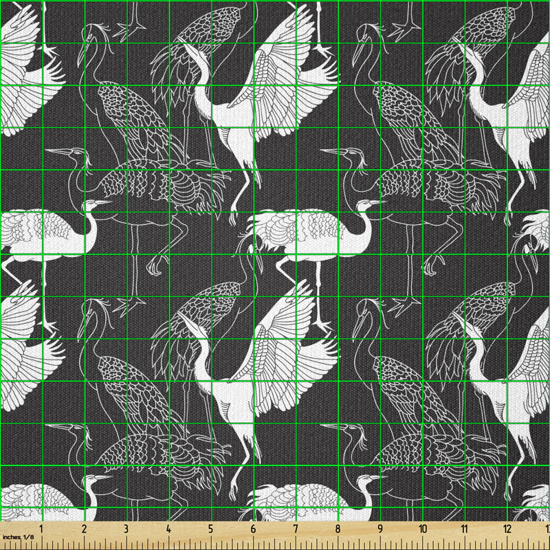 Cristia Monochrome Bird Multi-Purpose Fabric