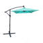 Parasol rectangulaire extérieur 2 x 3 m – Parasol de marché étanche avec éclairage DEL solaire, 6 baleines, manivelle et base en croix, idéal pour le jardin, la terrasse, la cour et la piscine.-1000320640