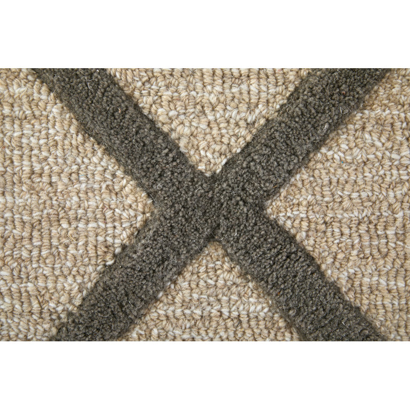 Kimball Transitional Trellis & Lattice Ivory Area Rug, Rectangle 3'6" x 5'6"