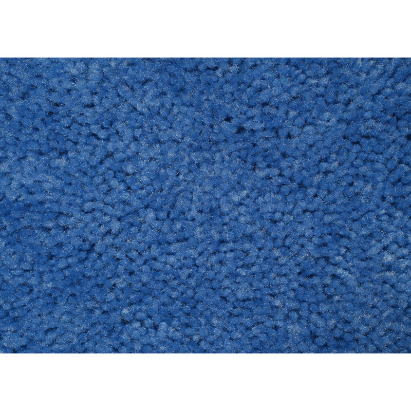 Ensemble de tapis de bain en nylon 2 pièces avec envers antidérapant Mccluney, Bleu foncé