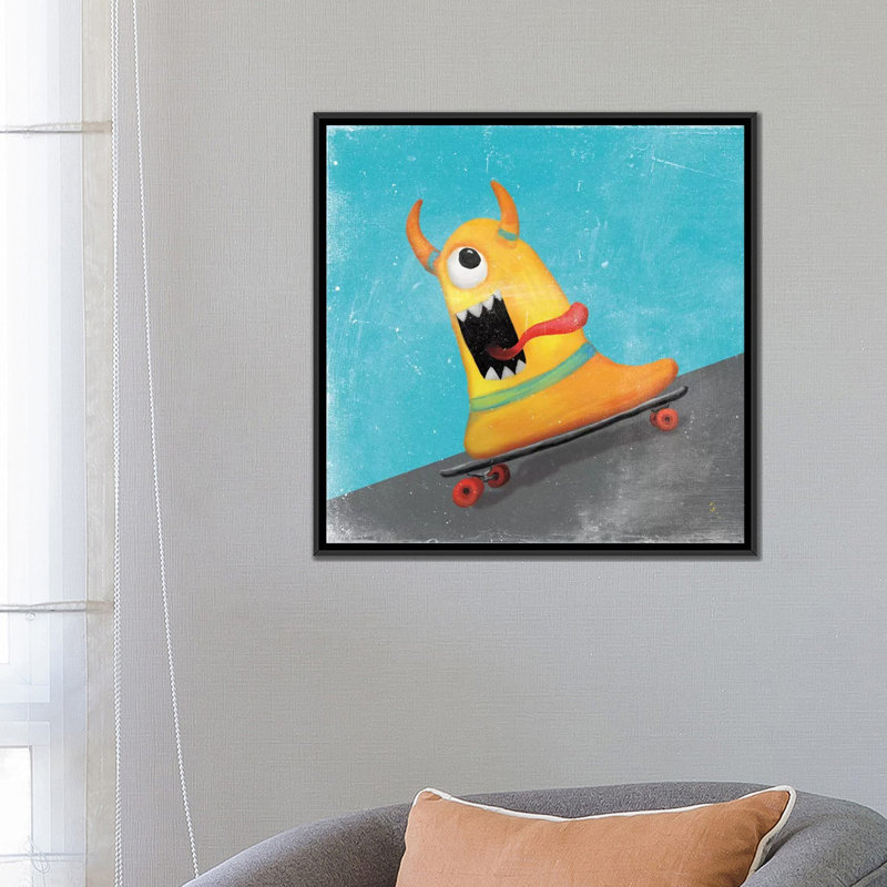 « xtreme monstres iv », impression sur toile, H 37 po x l 37 po x P 1,5 po, Toile avec cadre noir, Aucun mat