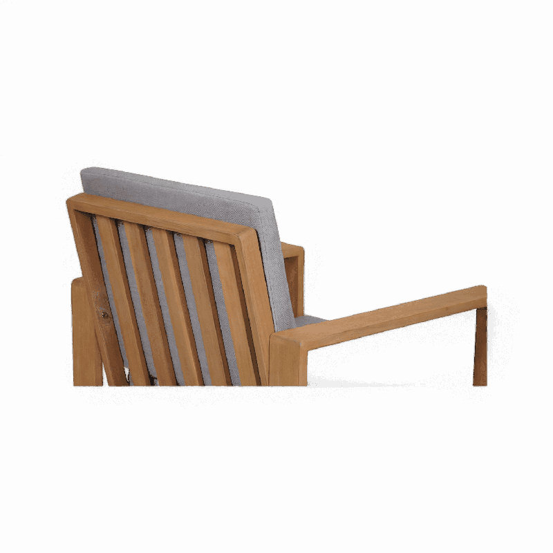 Fauteuil d'extérieur gris clair Bocay
