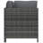 23.6" Wide Square Patio Sofa with Cushions
