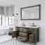 Jessen 60" Double Bathroom Vanity Set with Mirror-1180494488