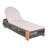 Outdoor Acacia Wood Patio Adjustable Lounge Chair Set of 4- Uncushioned for Backyard Pool Garden-510358606