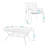 6 - Person Patio Dining Set with Rectangular Table