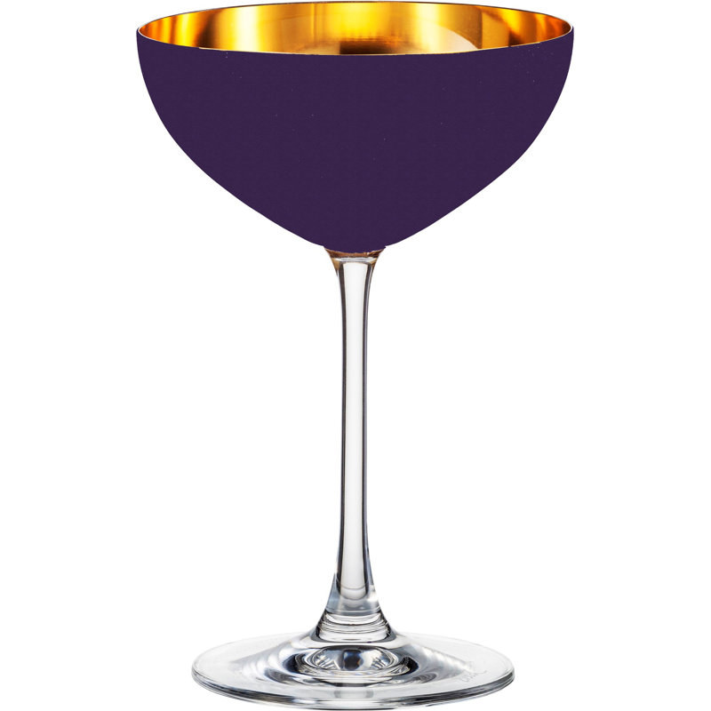 Verres à champagne 24 carats Oro24K, Mauve