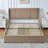 Braya Upholstered Platform Storage Bed With 4 Drawers,Brown Queen-353337520-353337526