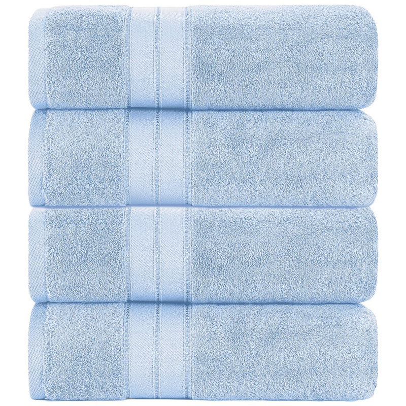 Modern Threads 4-Pack SpunLoft™ Bath Sheet Set, Blue