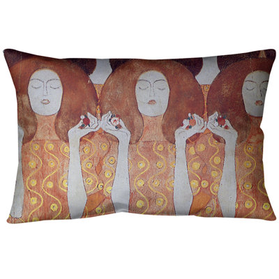 Coussin lombaire de mariés anges