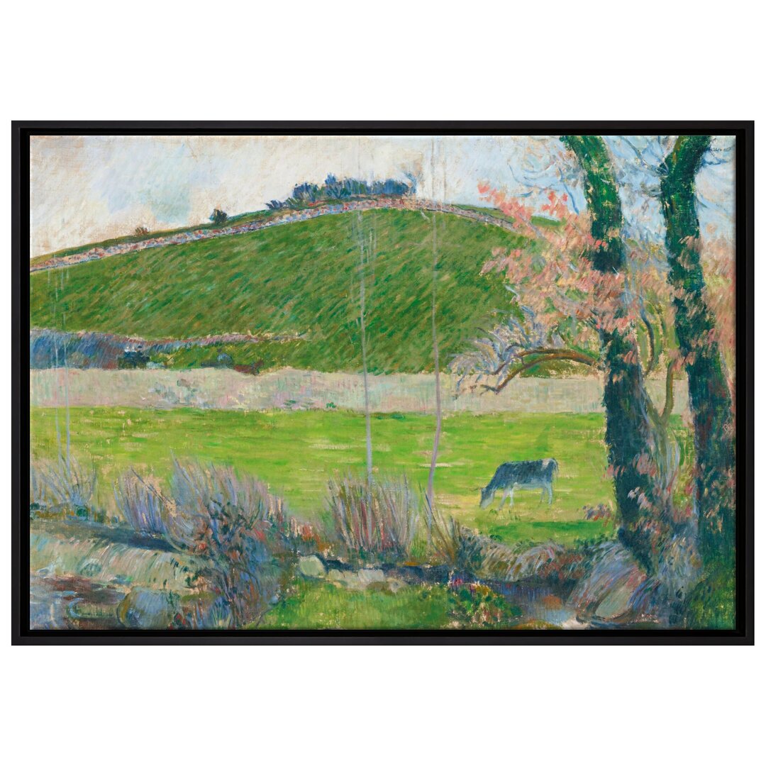 Gerahmtes Leinwandbild Sur L'Aven En Amont De Pont-Aven von Paul Gauguin