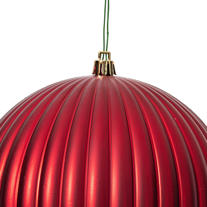 Ensemble de 4 boules de Noël Chistmas, Rouge