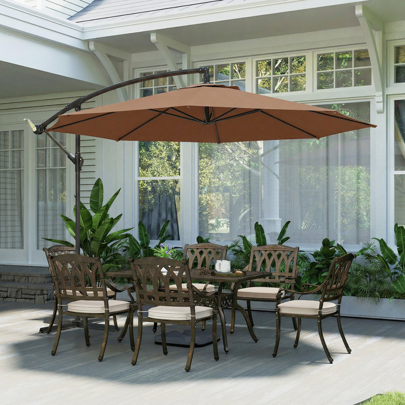 295cm Cantilever Parasol, Brown