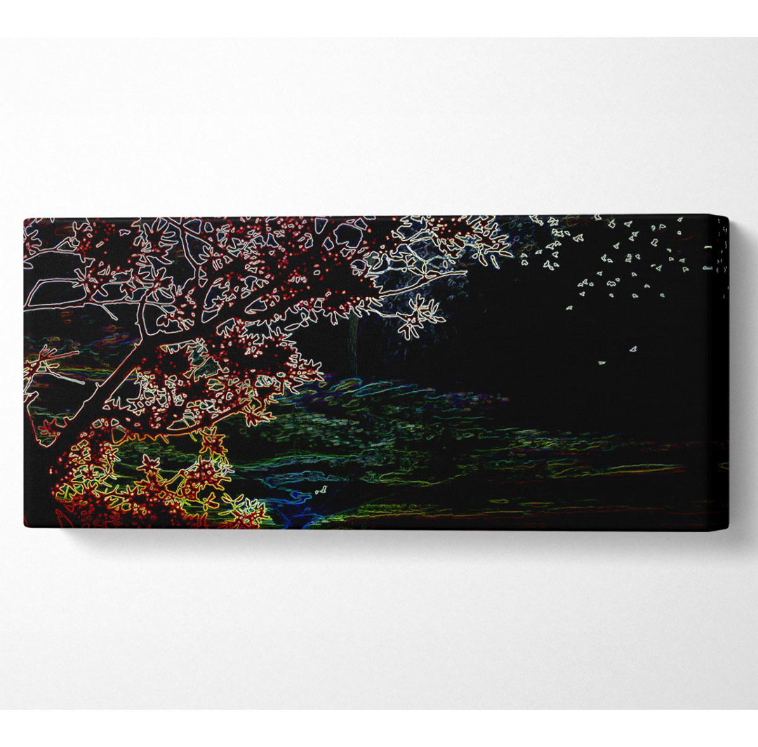 Neon Lake - Kunstdrucke auf Leinwand - Wrapped Canvas