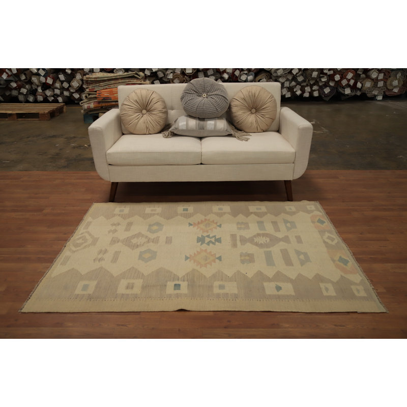 Tapis tissé à la main en laine Kilim
