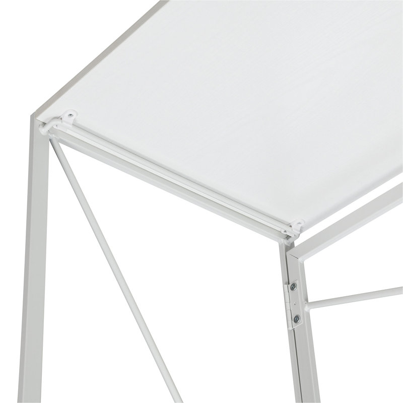 Computer Folding Desk, White/White