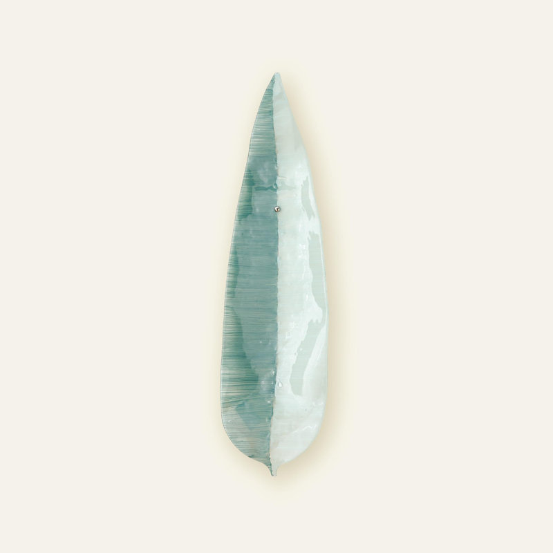 Glass Wall Decor, Blue/White