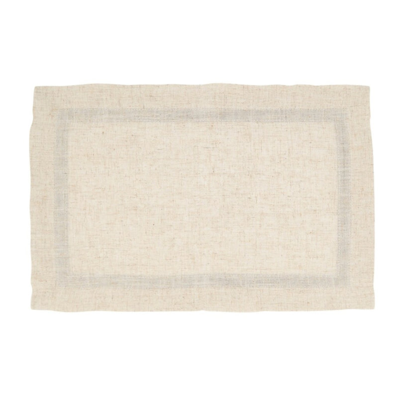 Ensemble de napperons décoratifs à gros grain noir l 14 po x L 20 po, ensemble de 4