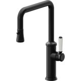 Davoli Kitchen Pull-Down Faucet with Button Sprayer - Quad Spout