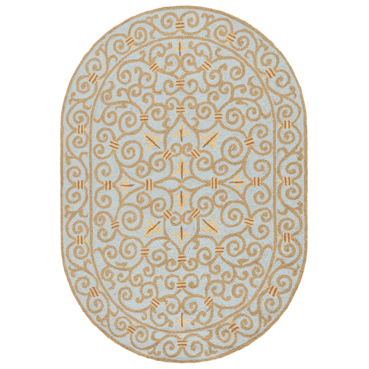Cher Hand Hooked Wool Pile Oriental Rug