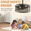 20 Inch Caged Ceiling Fan With Lights
