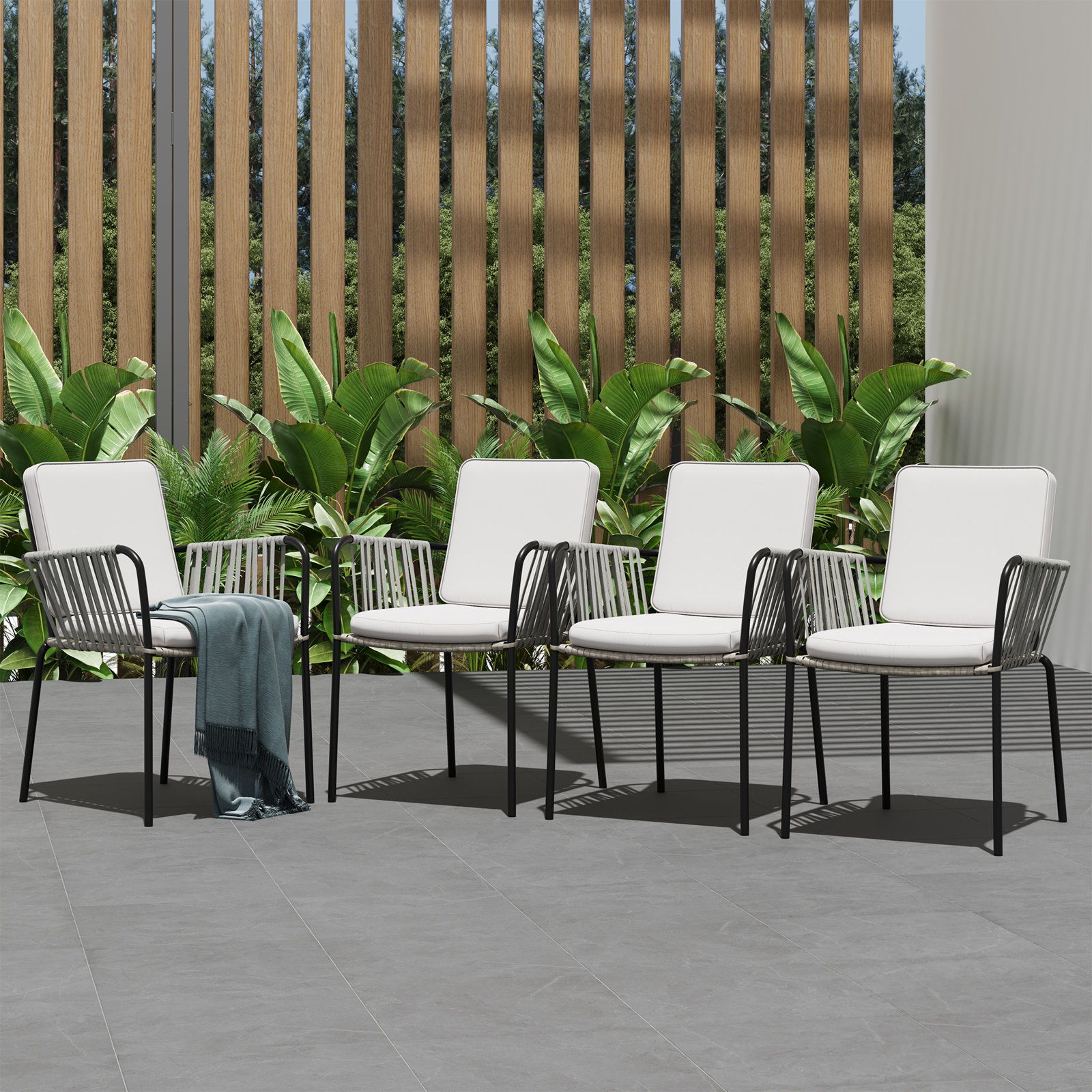 Edda Stackable Patio Armchair