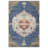 GLN Rugs Vintage Collection - Machine Washable Area Rug, Vintage Washable Rug, Non Slip Area Rug, Low Pile Living Room Rug, Bedroom Rug, Bathroom Rug - Easy Clean (Blue and Multicolor Rug)-66446144