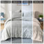 Édredon simple / simple TG avec velours gris écrasé et doux pour l'envers