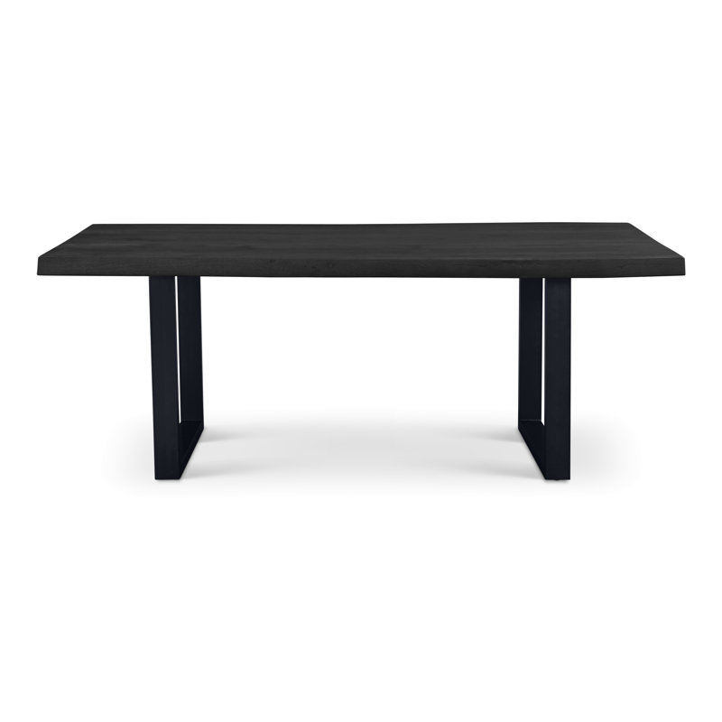 Brooks Dining Table, 29.75"H x 79"L x 40"W, Ebonized, Black