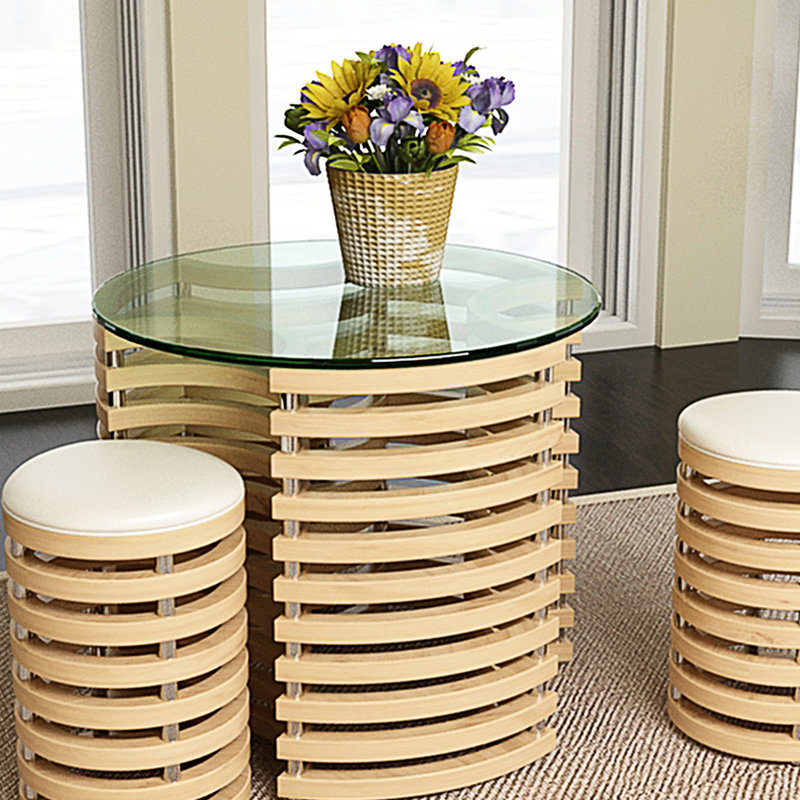 Plateau de table en verre trempé transparent de 50 cm (20 pouces), épaisseur 6 mm (1/4 pouce), résistant aux chocs, pour tables de chambres d'hôtes et professionnelles, longue durée de vie, idéal pour la maison et les salles à manger.