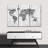 " Brick Typography Map " 3 - Pieces-93024461