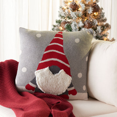 Cotton Reversible Throw Pillow