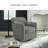 Bradney Upholstered Swivel Armchair-96679408