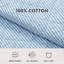 Ensemble de courtepointe réversible en coton bleu rayé Laura Ashley Oxford-97843720