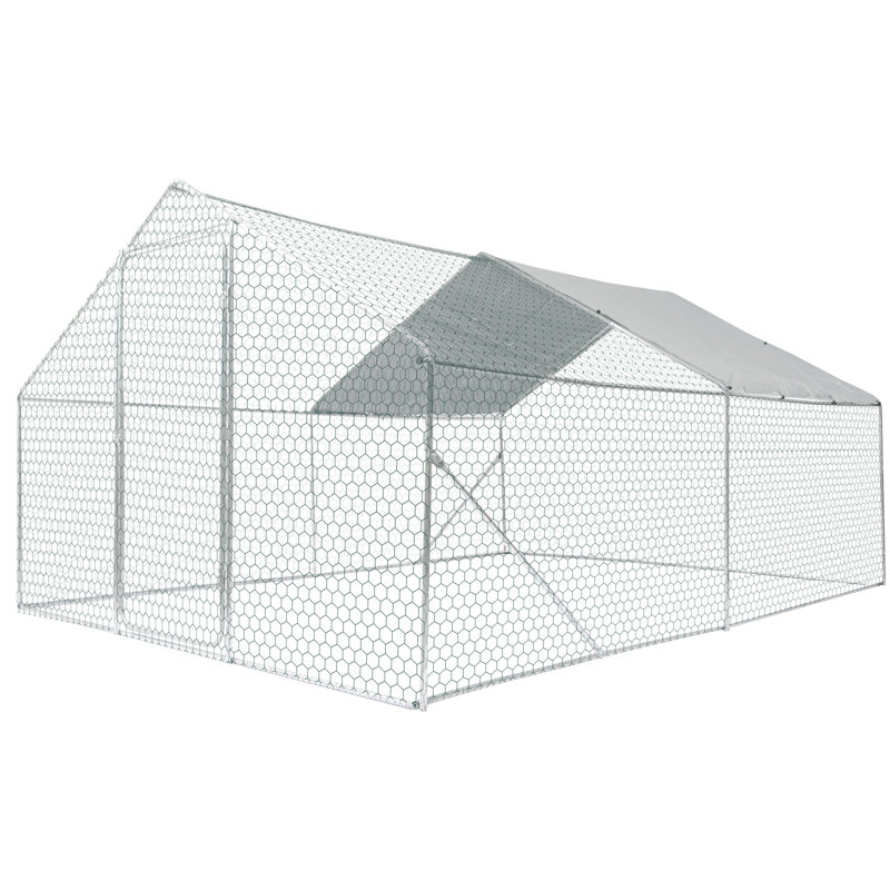 Le poulailler en métal 13 * 10 * 6Ft, offrant un coffre-fort et confortable pour le poulailler, 13 * 10 * 6Ft, d'abord vos poulets bien-aimés