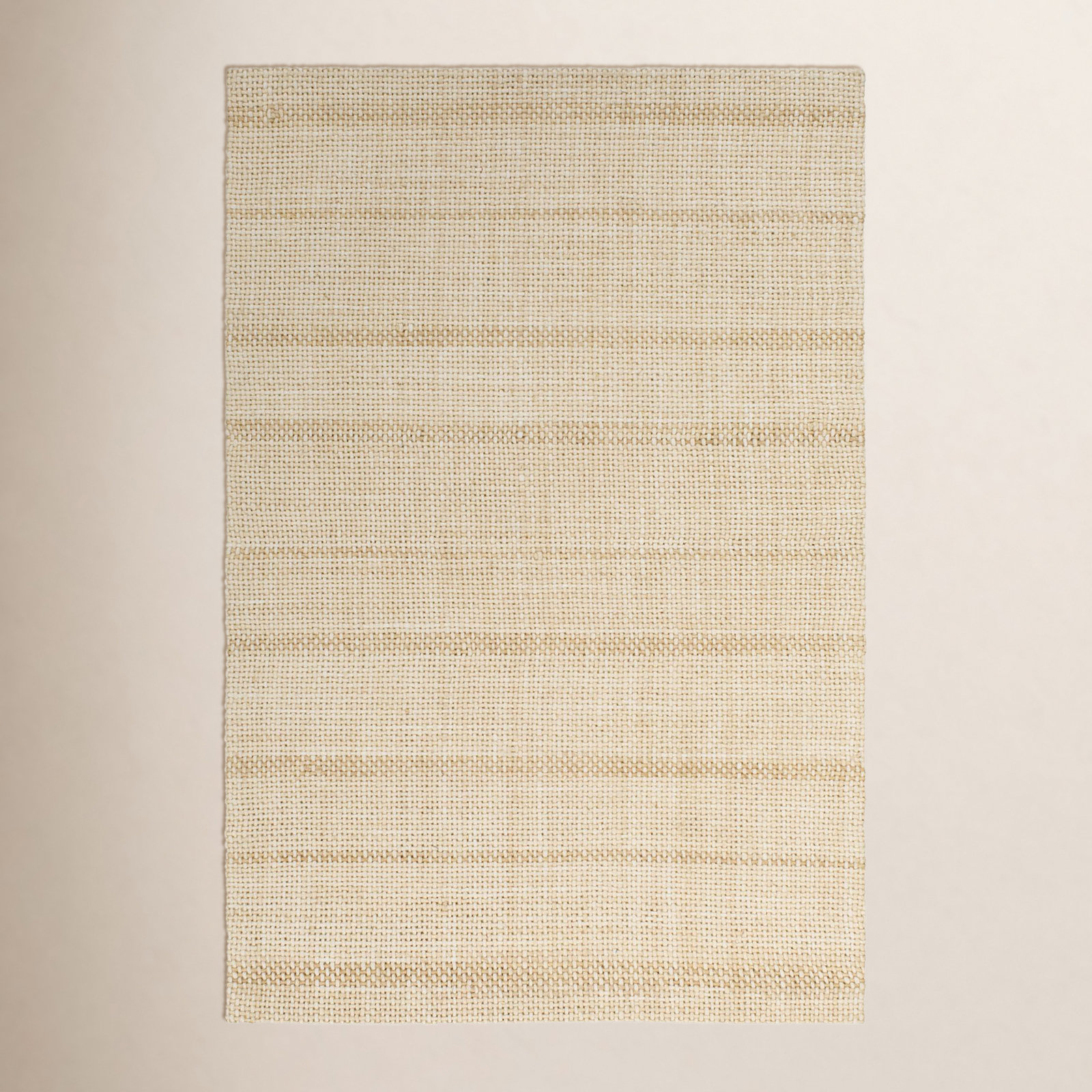 Adella Handmade White Rug, Rectangle 2' x 3'