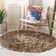 Arik Handwoven Leather/Cotton Solid Color Rug in Light Gold