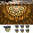 Mandala Solar Fence Lights Outdoor Solar Step Wall Lights Garden Decor(pack of 6)-115295558