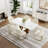 Hobart 7-Piece Modern Dining Room Sets Pre-Assembly, Sintered Stone Tabletop Kitchen Dining Table Set with 6 PU Upholstered Chairs-1018629189