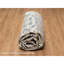 Tapis blanc en laine et en soie noué à la main 10 pi 2 po x 10 pi 2 po E86A6CF9E35E40DE9EBEB43B0FD9AD09