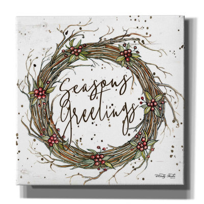 «Seasons Greetings Wreath II» par Cindy Jacobs