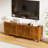 Sideboard Buffet Cabinet With 5 Doors, Credenza Storage Cabinet For Living Room, Dining Room,brown