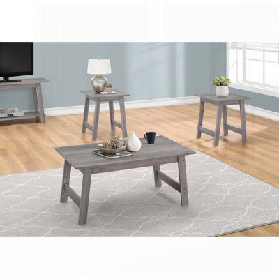 Ensemble de 3 tables basses et tables de bout minimalistes