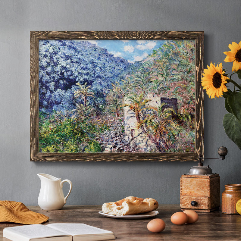 La vallée de Sasso, peinture sur toile encadrée, Noyer, H 28 po x l 42 po