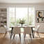 Ensemble de salle à manger rectangulaire de 63 po avec chaises rembourrées Shivani-105494031-130166060