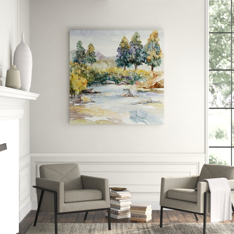 Morning Of Autumn II Print by Sara Brown, 30" H x 30" W x 1.5" D, Glass Coat