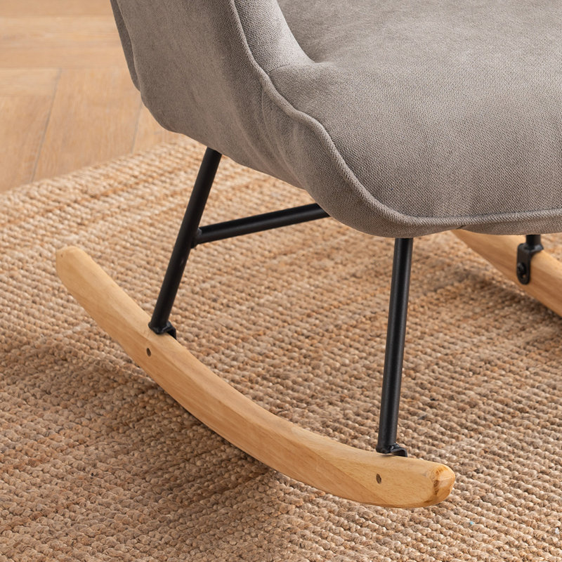Chaise berçante Sakhi, gris