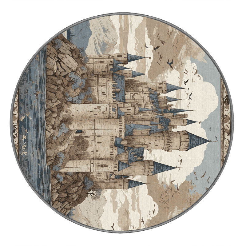 Dragon's Perch Rug, Round 4'
